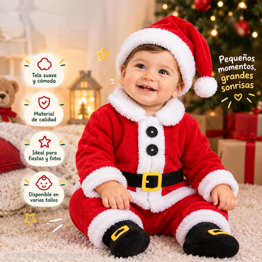 Traje de santa para bebes